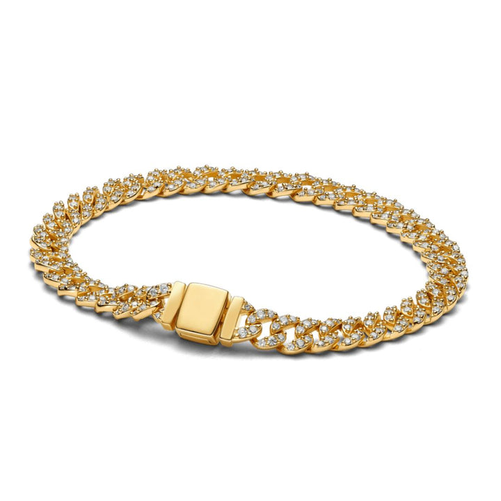 Cuban Bracelet aus Moissanit