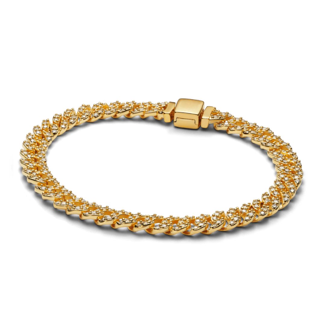 Cuban Bracelet aus Moissanit