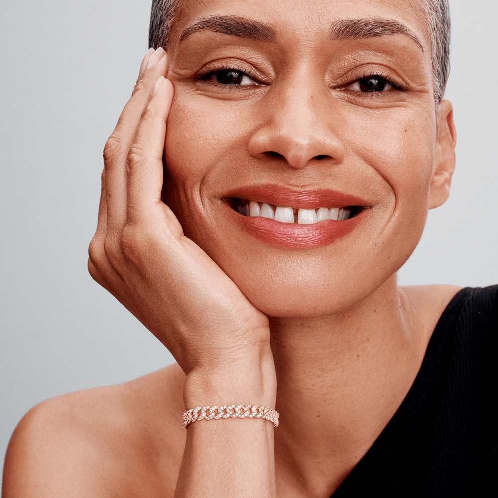 Cuban Bracelet aus Moissanit