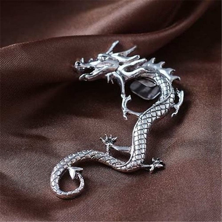 Ohrringe aus Silber Drache