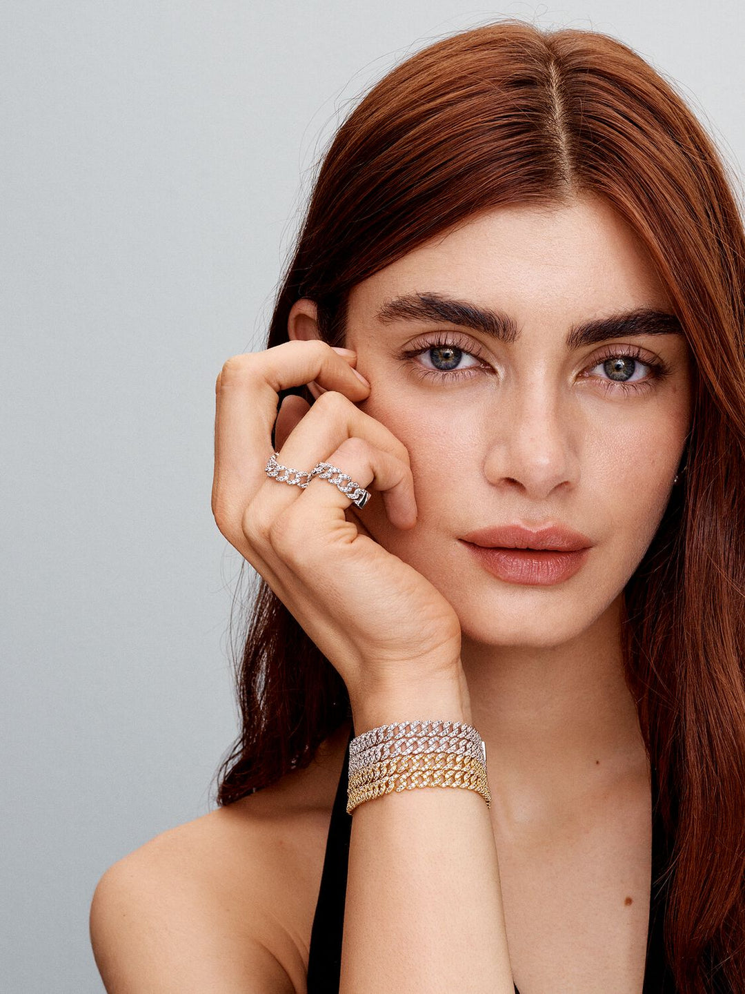 Cuban Bracelet aus Moissanit